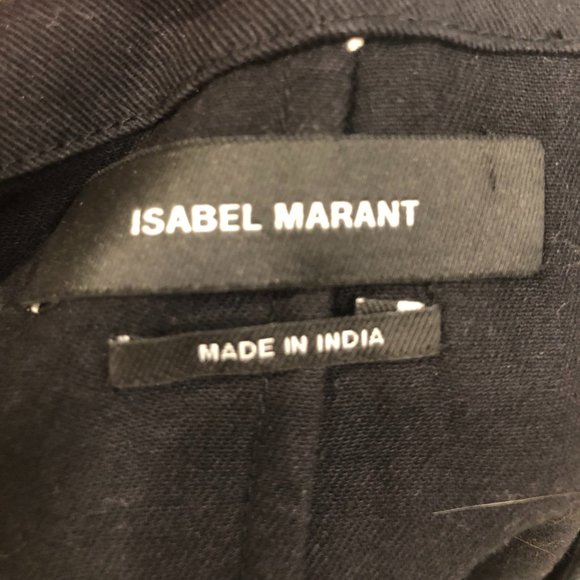 ISABEL MARANT $945 "Siloe" Runway Embroidered Cotton Top Blouse 40 US 6 8 Black - Picture 11 of 13